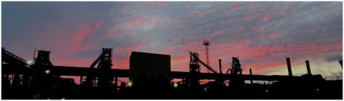 sunrise clouds cloud colour morning sunlit silhouette steelworks industry industrial sky skywatching natureandindustry nature naturephotography naturelovers natureseekers scunthorpe lincolnshire northlincs northlincolnshire nlincs image imageof imagecapture photography photoof outdoors outside panoramic pano