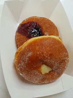 Blueberry Jam and Custard Doughnuts from Farine