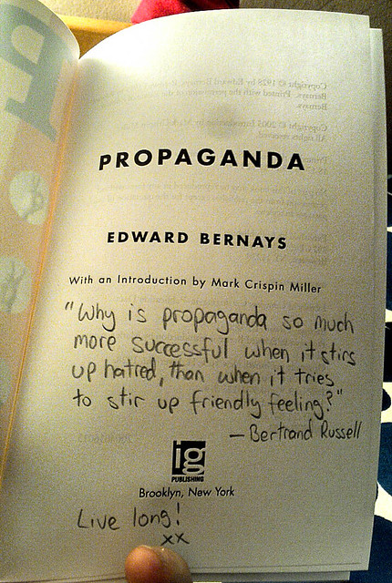 Bertrand Russell quote on propaganda
