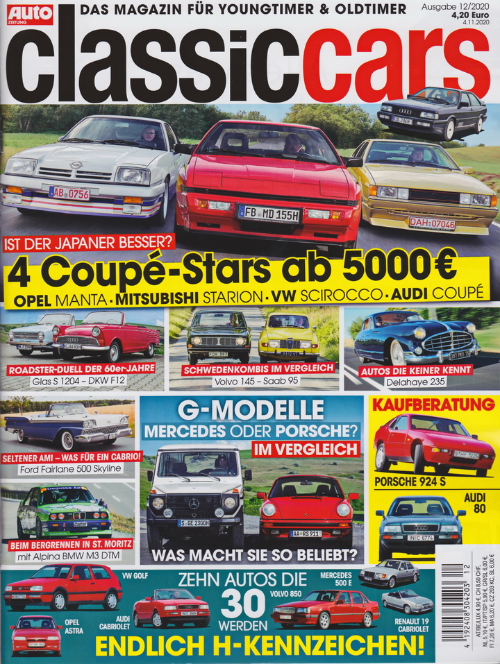 Image of Auto Zeitung - Classic Cars - 2020-12 - Cover