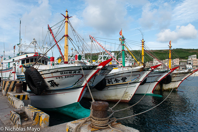 Four Fishing Boats In Port