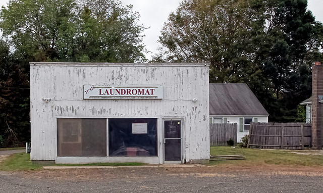 Tuxis Laundromat & surroundings before demolition