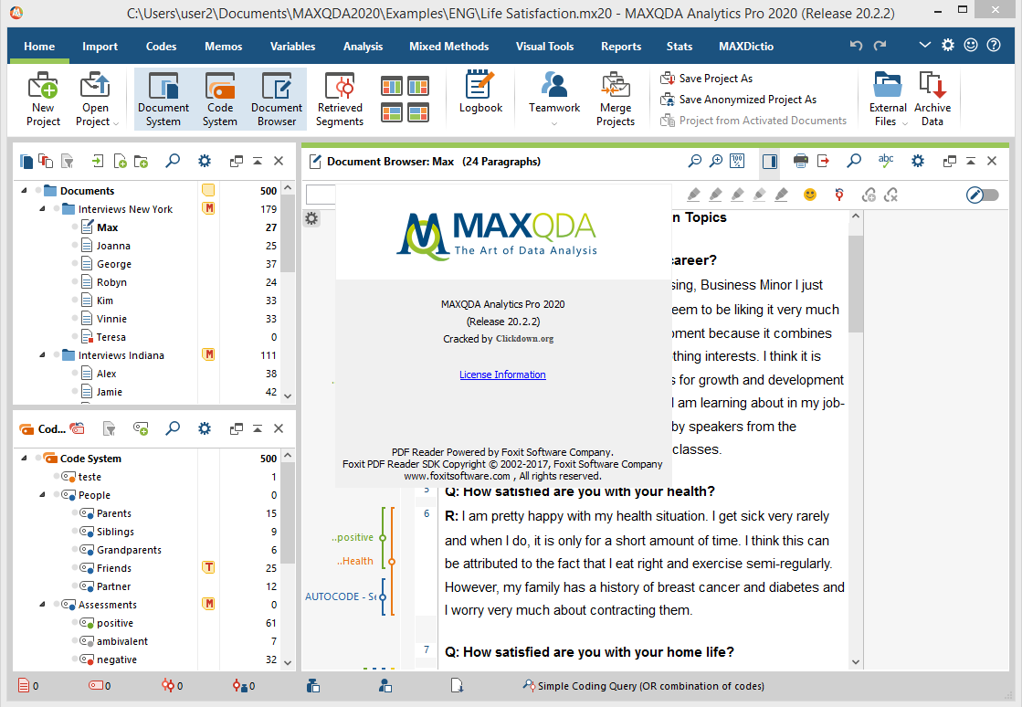 Working with MAXQDA Analytics Pro 2020 R20.2.2 full