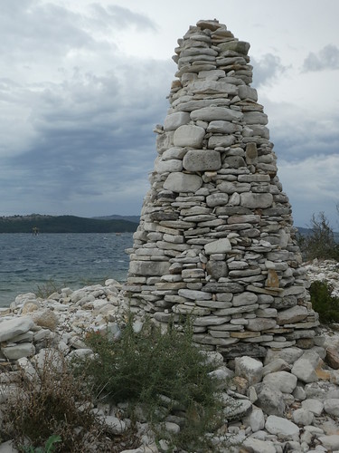Stone tower, Vromolimni Beach, Corfu
