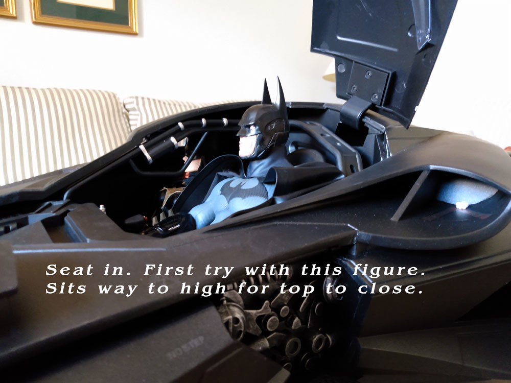 1:6 Jazz Inc BvS Batmobile. :Lets see how Batman fits. Picture heavy. 50585112742_0433ec571b_b