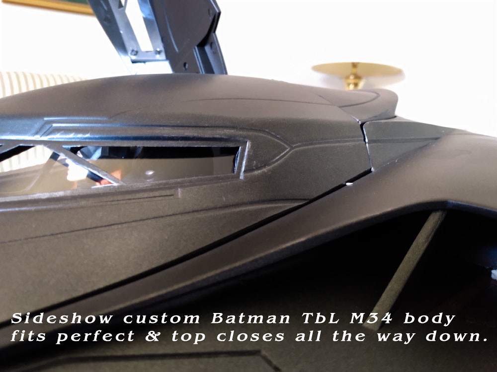 1:6 Jazz Inc BvS Batmobile. :Lets see how Batman fits. Picture heavy. 50585112857_a05811d50c_b