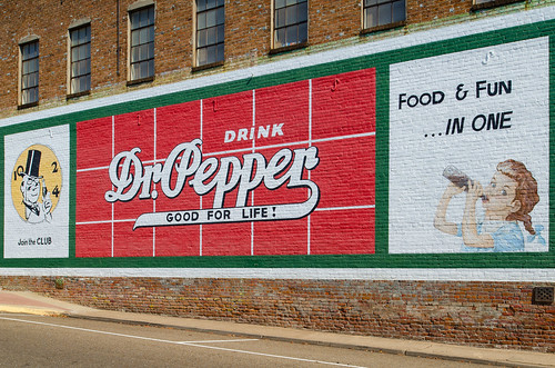 mtpleasant mountpleasant tx texas downtown historic architecture tituscounty mural drpepper goodforlife