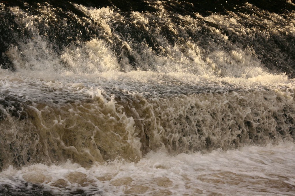 The Dodder Weir in Full Spate