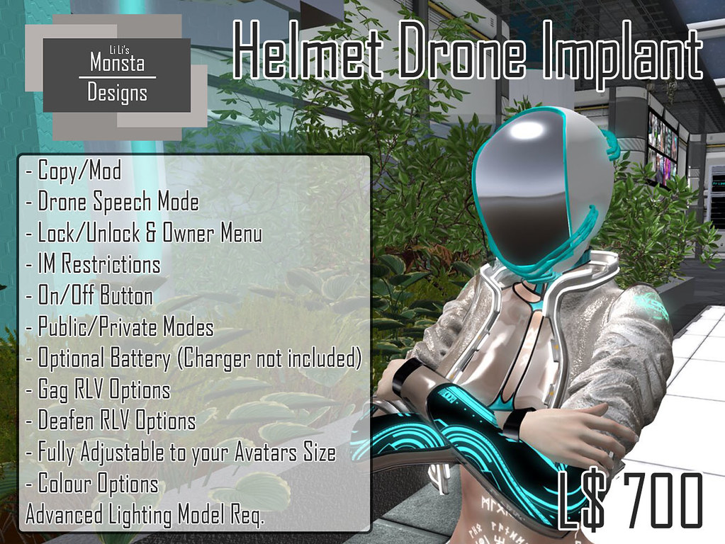 Helmet Drone Implant