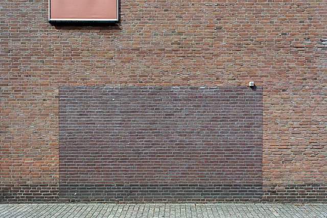 Wall with brown bricks
