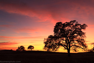 Autumn Sunset and Clouds, Calaveras County, CA