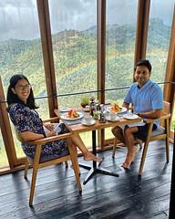 Our guests used to dine above the clouds. Now they can dine above rainbows too! 🌈