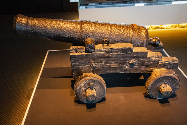 Omani Cannon, a diplomatic gift from Oman to Sheikak Zayed the Great, Qasr Al Hosn, Abu Dhabi
