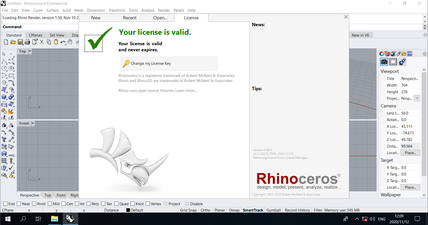 Working with Rhinoceros 6.31 full license