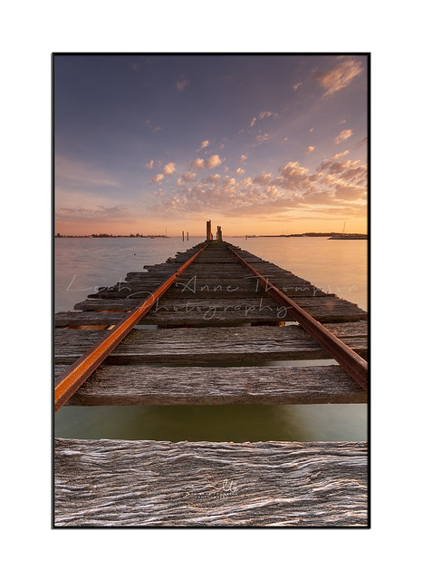 Sunrise at the old oyster jetty
