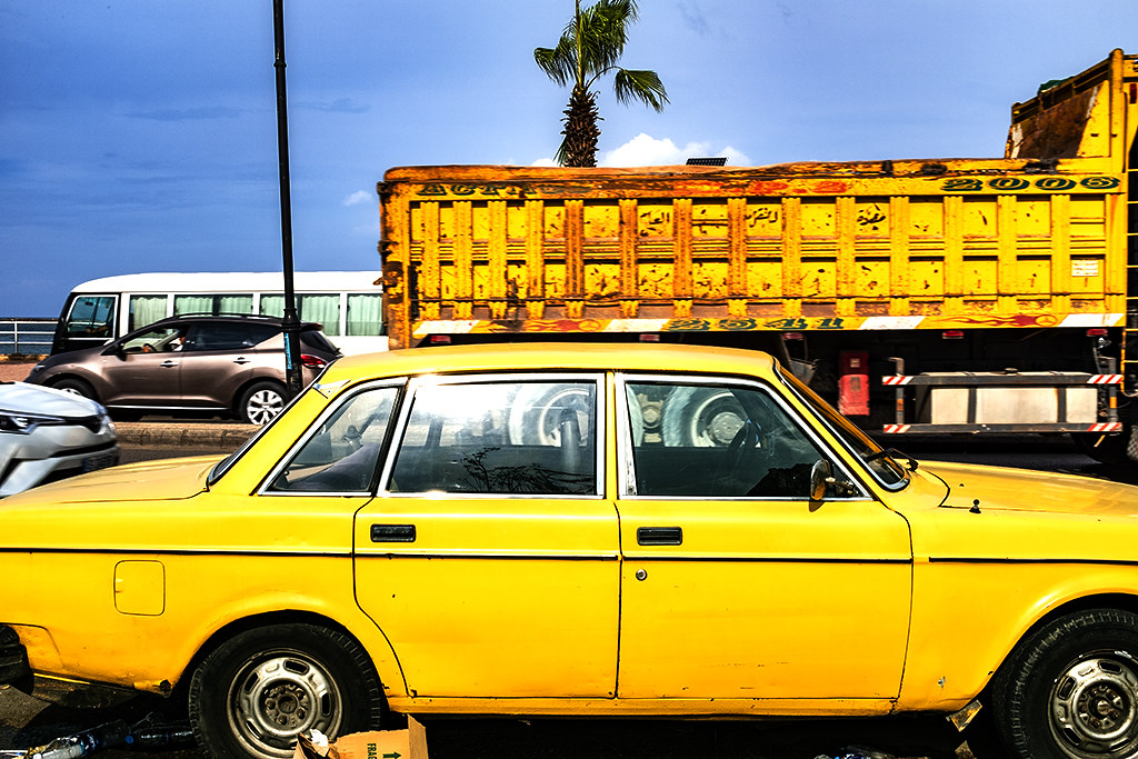 Old yellow car on 11-11-20--Sidon
