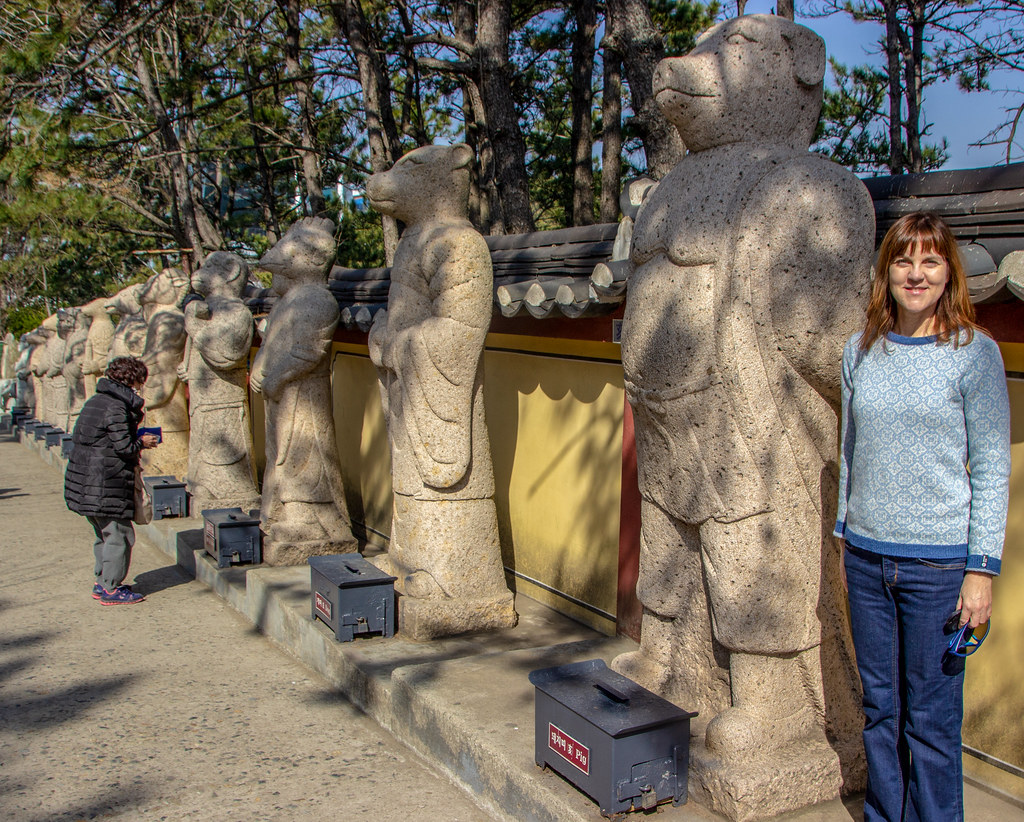 Zodiac Statues at Haedong Yonggungsa Entrance