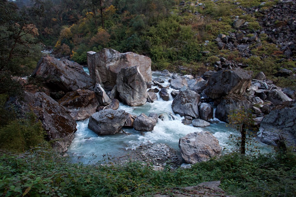 Rapids of Lantang river