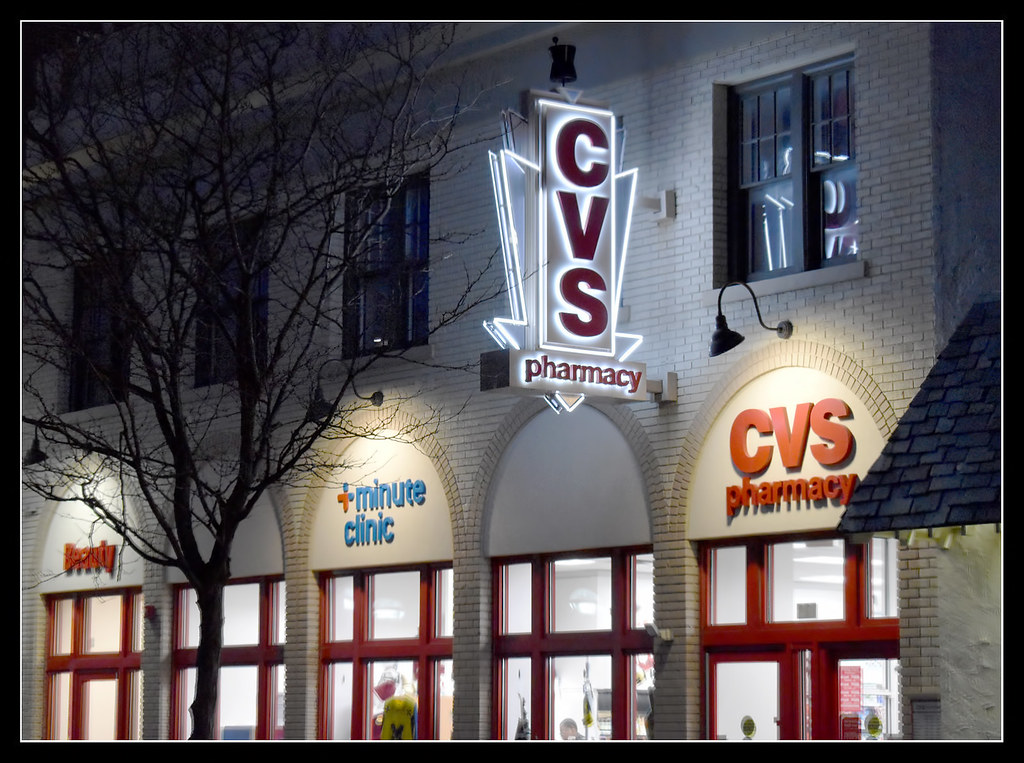 CVS Pharmacy on an Ann Arbor, Michigan Night