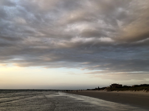 australia melbourne carrum beach sunset clouds landscape
