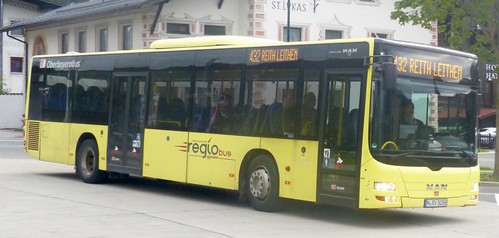 M RV 5058 ‘VVT’ (Verkhersverbund Tirol) ‘regio bus’, ‘Oberbayernbus’. MAN Lion’s City /1 on Dennis Basford’s railsroadsrunways.blogspot.co.uk’