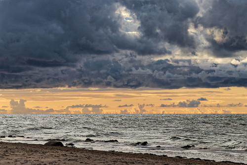 sunset sonnenuntergang meer sea shoreline strand beach autumn herbst wolken nature natur abigfave