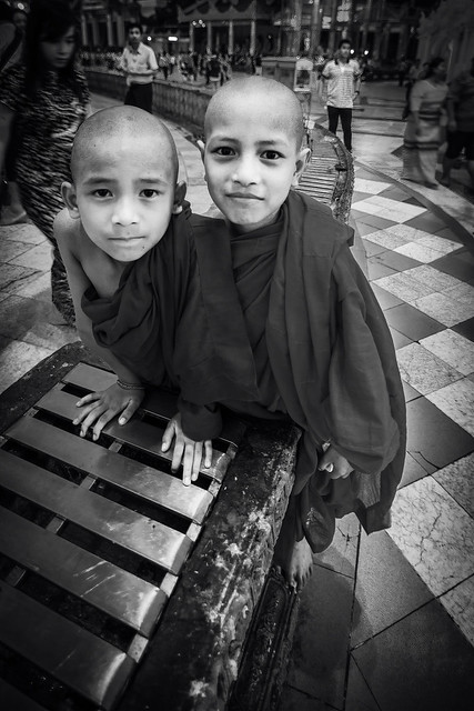 Two young monks