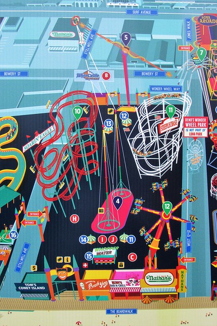 Coney Island - Luna Park Map