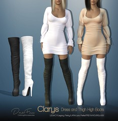 Clarys Dress and Thigh High Boots
