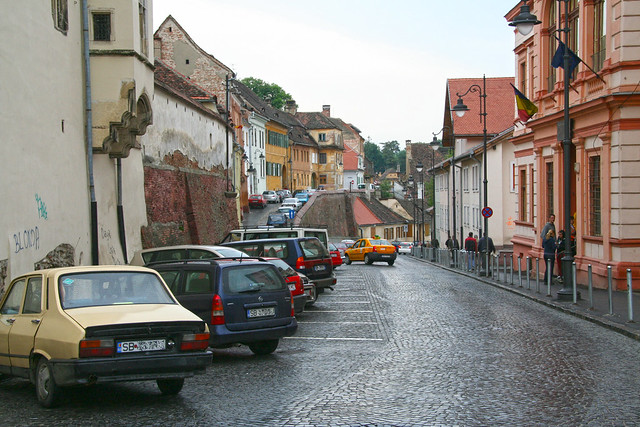 street in Sibiu