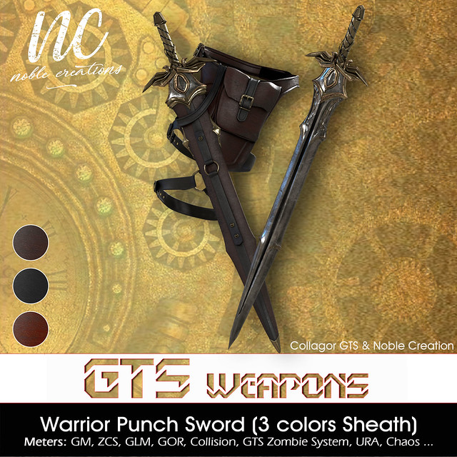 GTS X [NC] Warrior Punch Sword - MALE ONLY!!