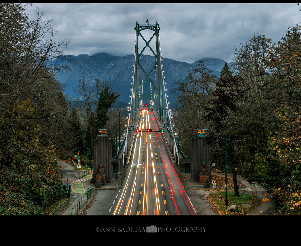 Lions Gate Bridge trails in Vancouver, BC, Canada