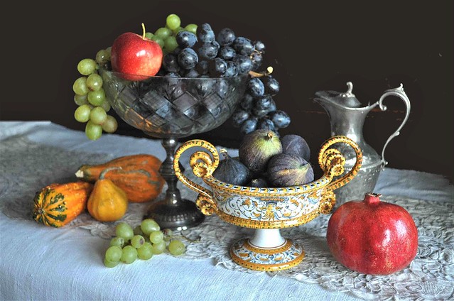 Uva, fichi e altra frutta autunnale