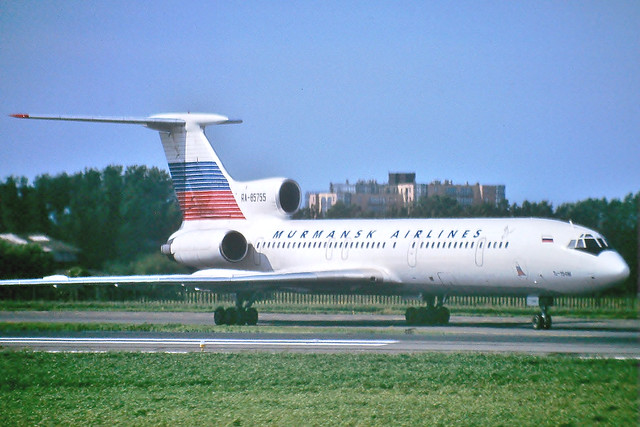 RA-85755 Tupolev Tu-154M Murmansk Airlines  --- Ostend  9-6-99