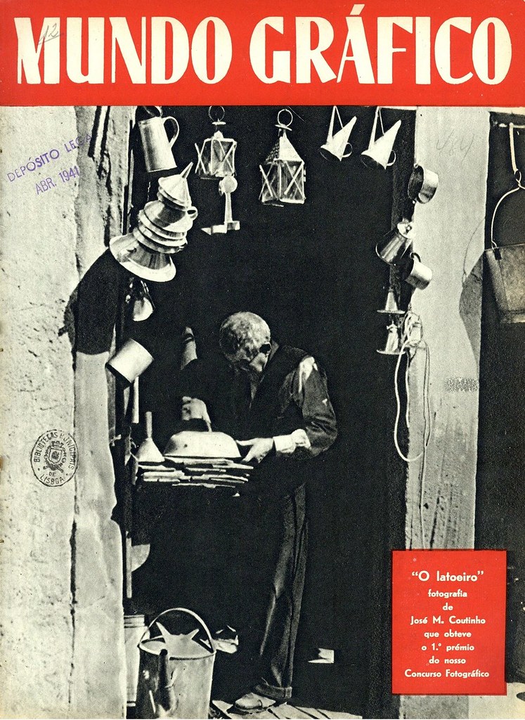 Capa revista antiga | vintage magazine cover | Portugal 1940s