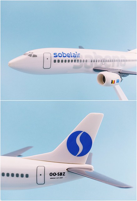 Sobelair Scale 1-200 model Boeing B737-300 Godfroid Colors OO-SBZ Sabena #05