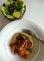 (50%raw) Millet bowl+carrot, avocado, tofu (veg, GF)