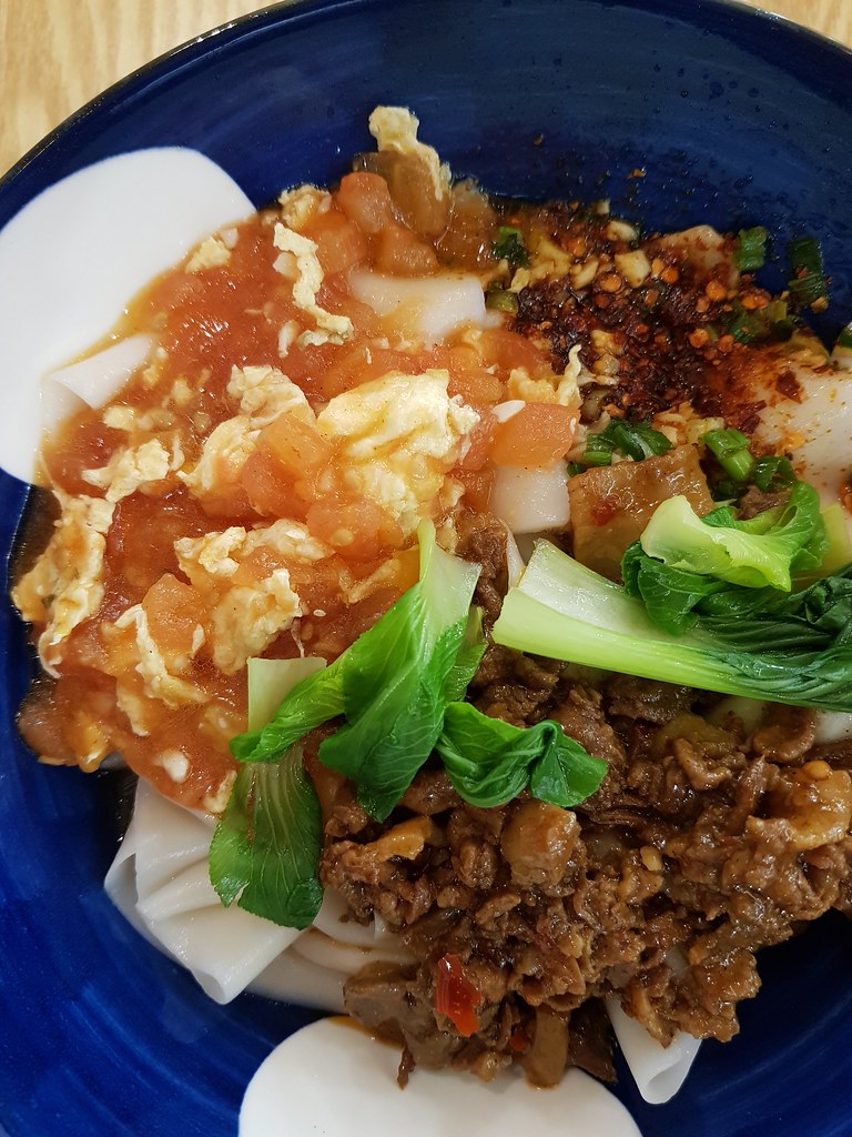 油潑麵配番茄雞蛋和肉臊子 Oil Spill noodle w/Tomato egg & Minced meat rm$14.80 @ 聚豐園 Ju Feng Garden PJ Kota Damansara