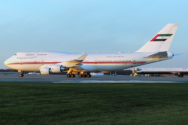 UAE 747-400 at Cleveland
