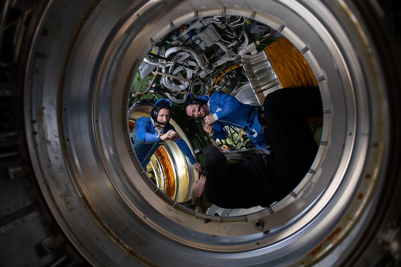 Expedition 64 cosmonauts prepare for a spacewalk