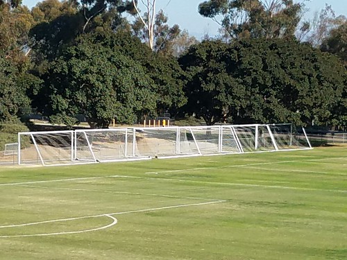 Soccer Goals Waiting UCSD Soccer Field