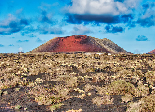 caldeira volcano volcan lanzarote spain canarias canary landscape