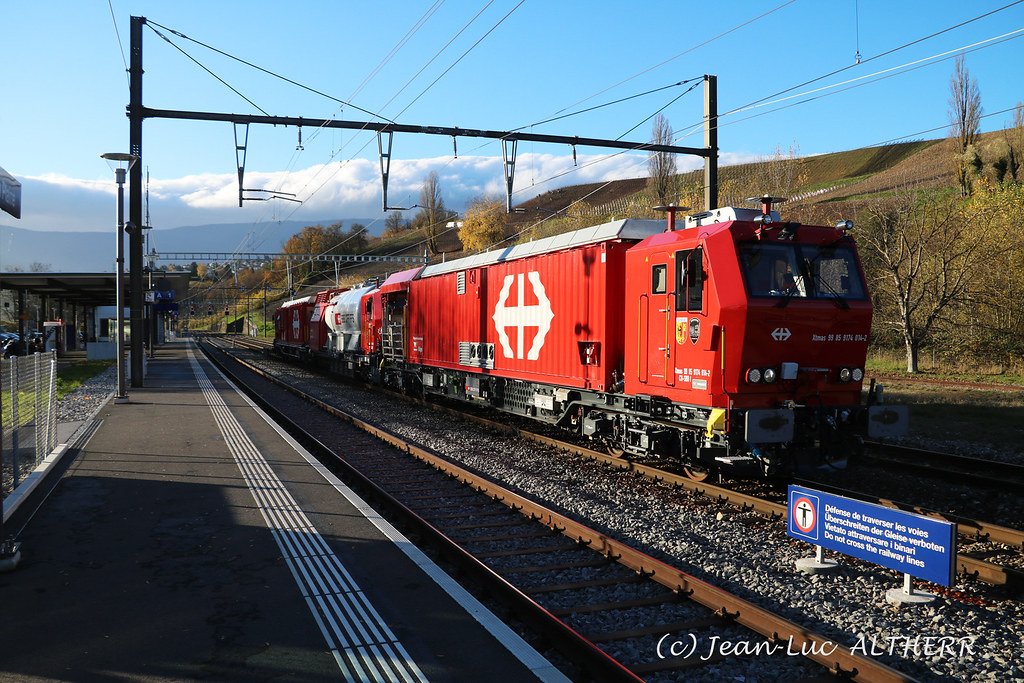 Xtmas 9174 014-2 SBB-CFF-FFS railway fire brigade. La Plaine (GE), November 19. 2020