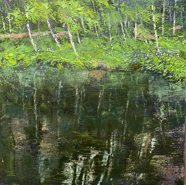 River Rea II - Oil on canvas - 60 x 60 cm - sold