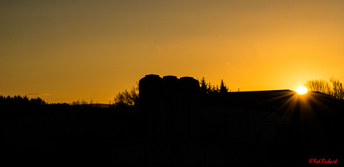 sunrise silhouette sky sun industry scotland nikon d3300