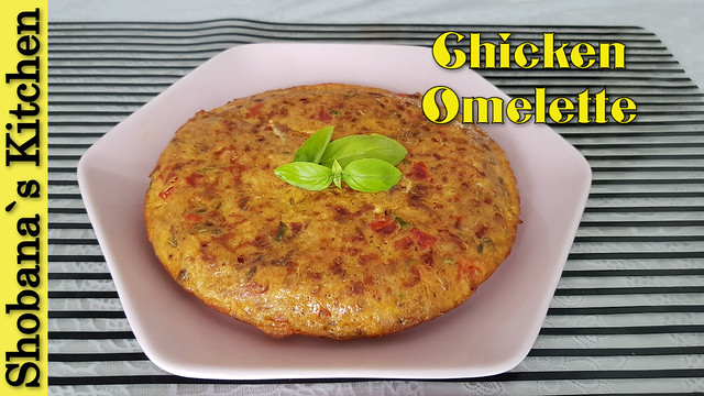 Spicy Chicken Omelette Recipe By Shobana`s Kitchen