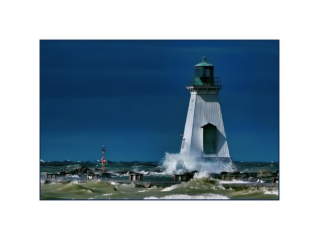 Port Dalhousie Lighthouse in Storm