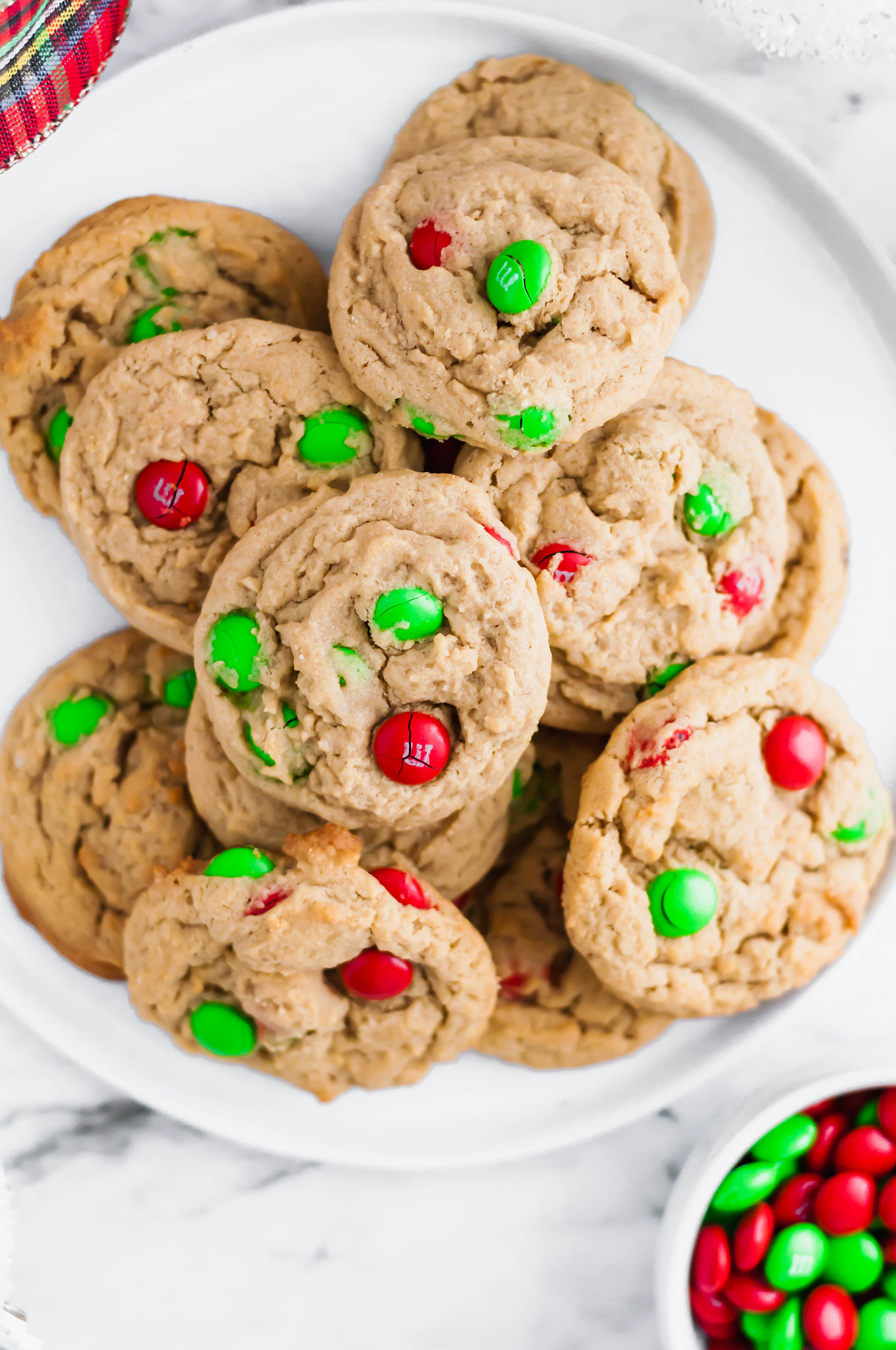 The classic peanut butter and chocolate combination is featured in these delicious Peanut Butter M&M Cookies. Perfect for all your holiday baking.