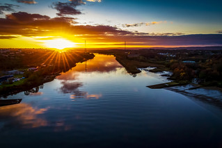 Sunstar, River Cylde from Erskine Bridge, Scotland ,UK