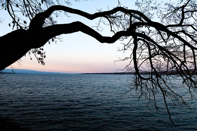 Sunset over Lake Geneva